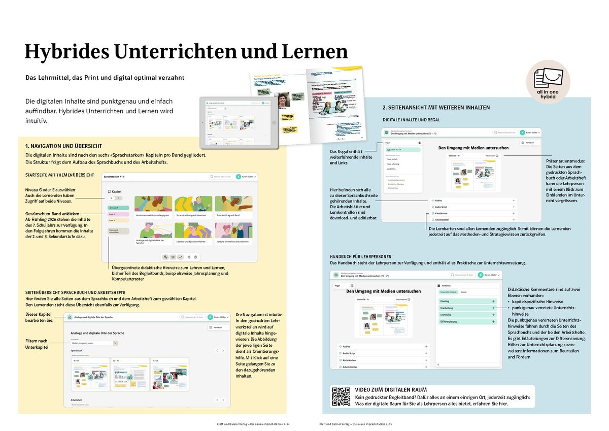Doppelseite digitaler Raum